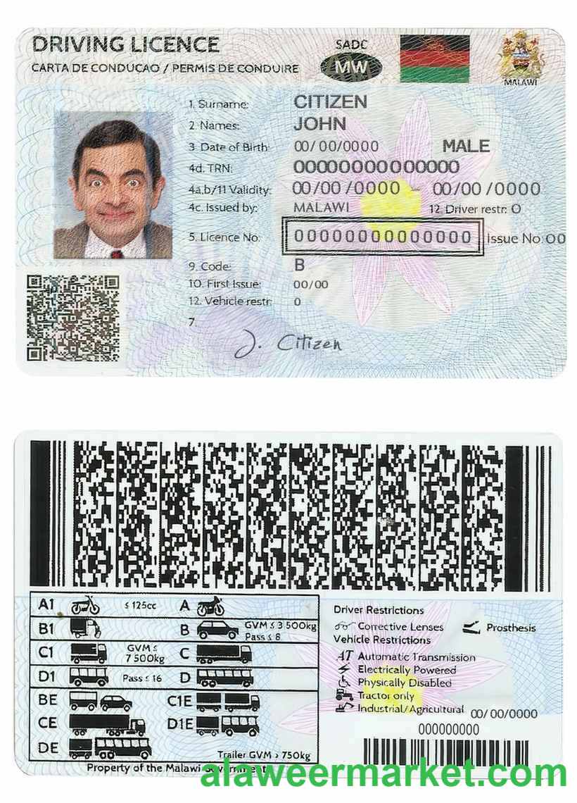 Malawi driving license